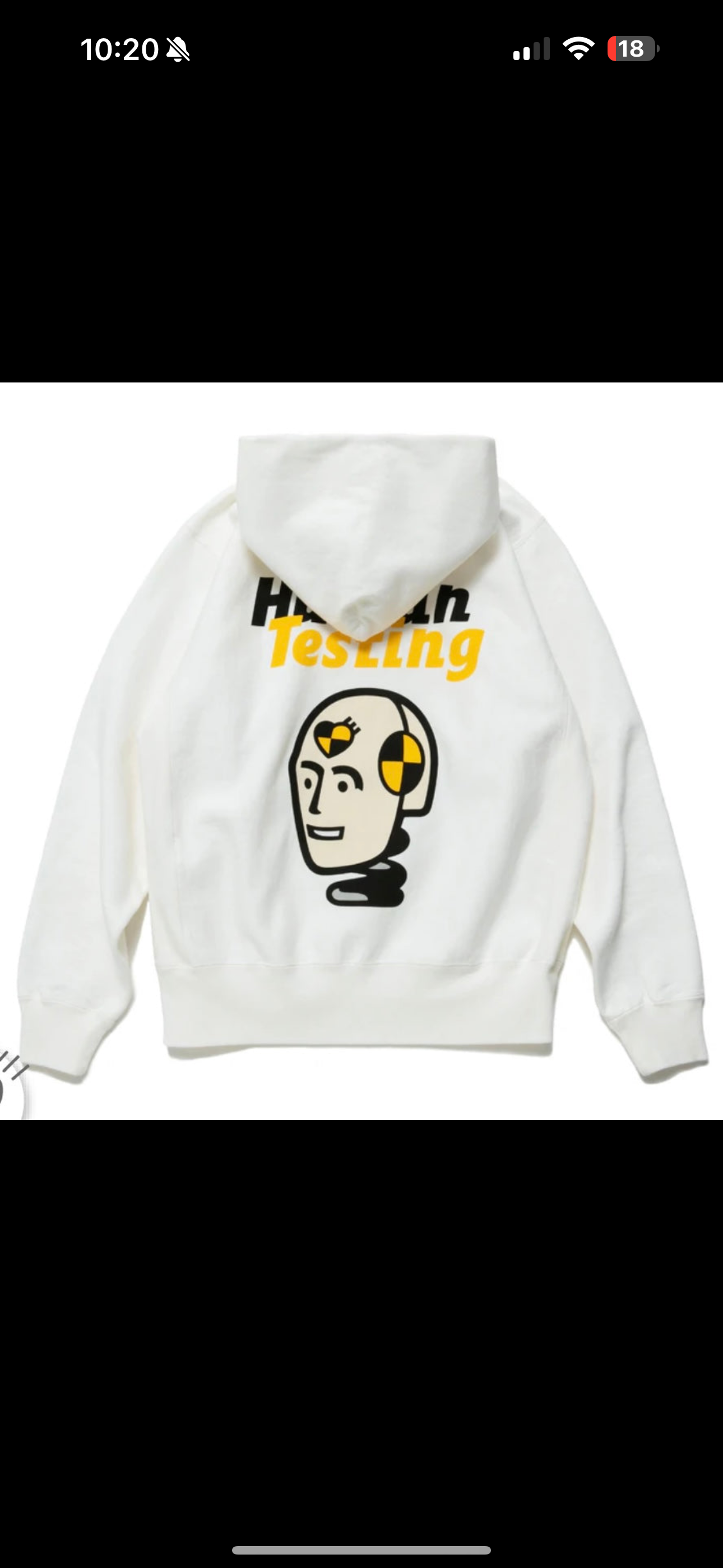Human Made “Testing” Hoodie (White)
