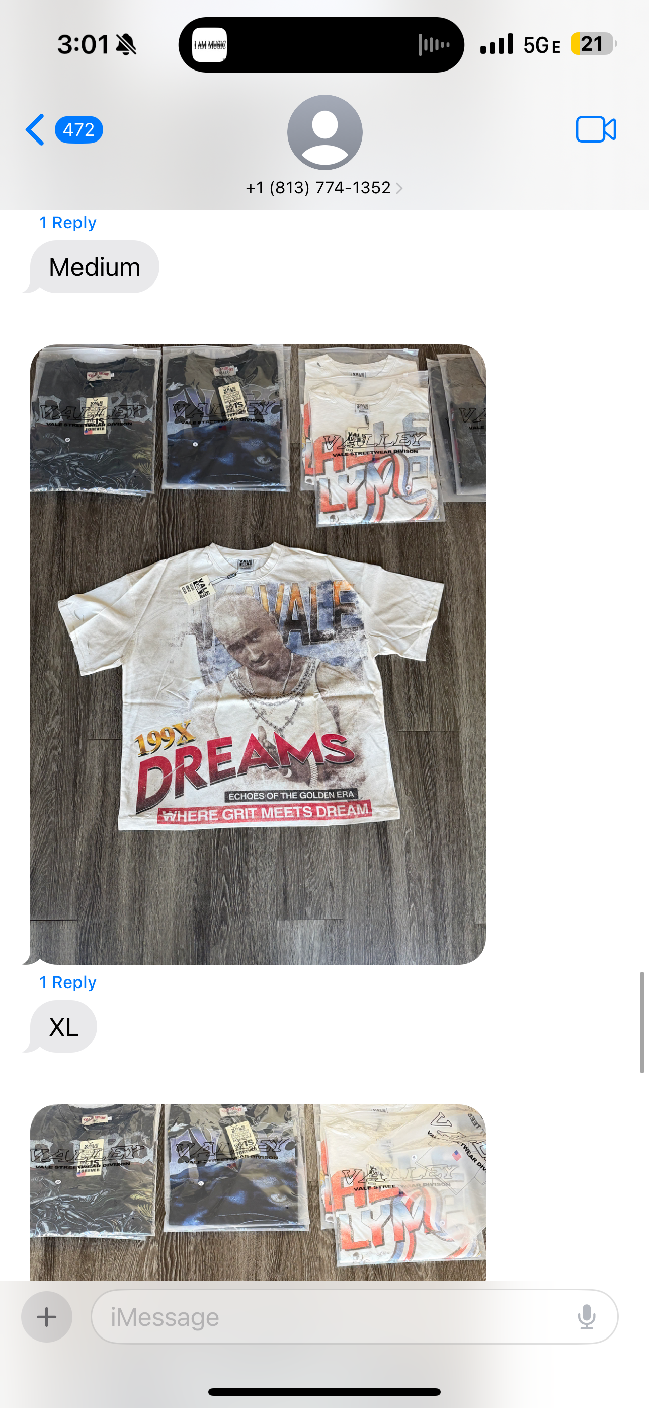 Vale lives Tupac tee white