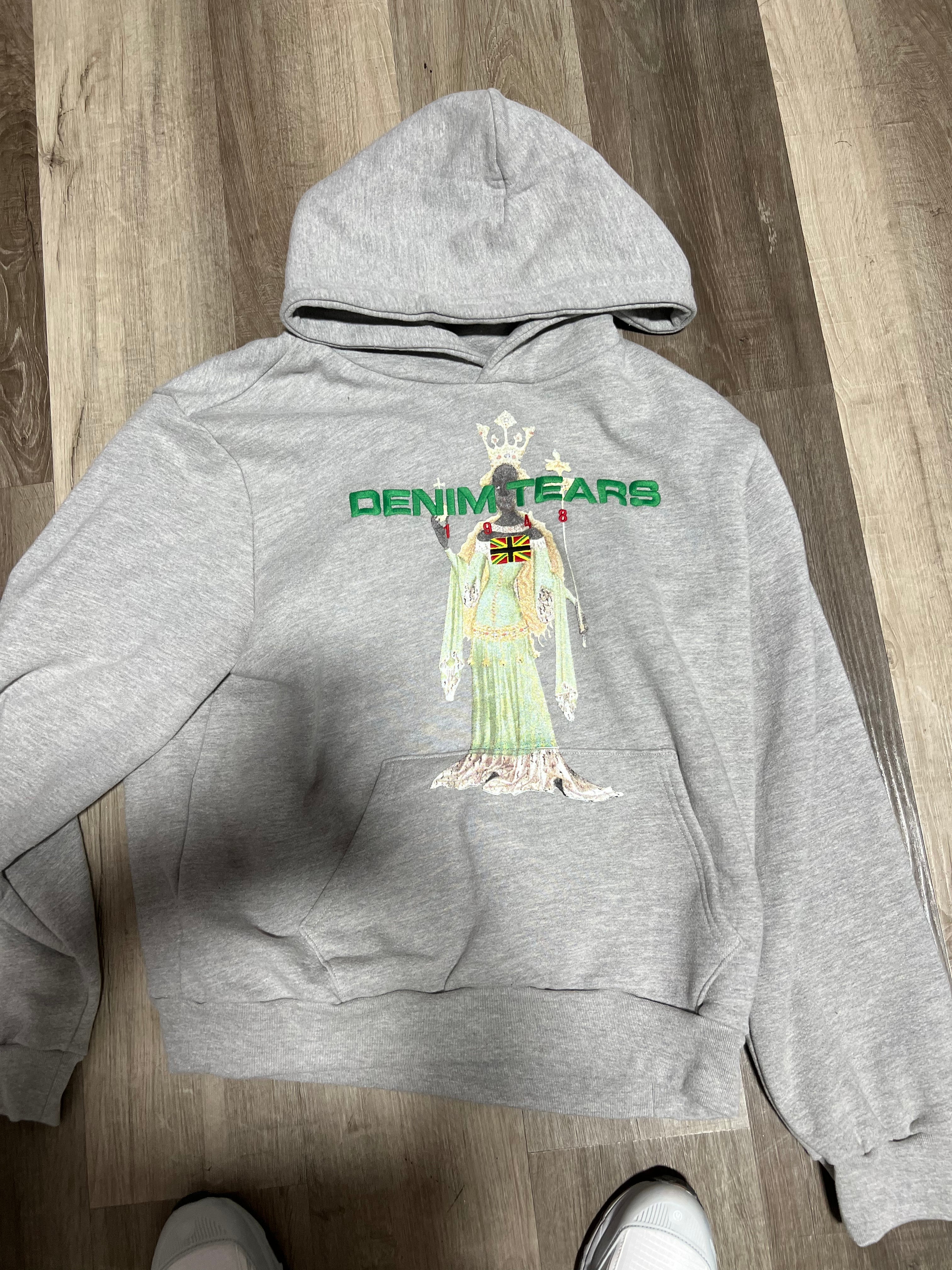 Denim tears grey/ green logo