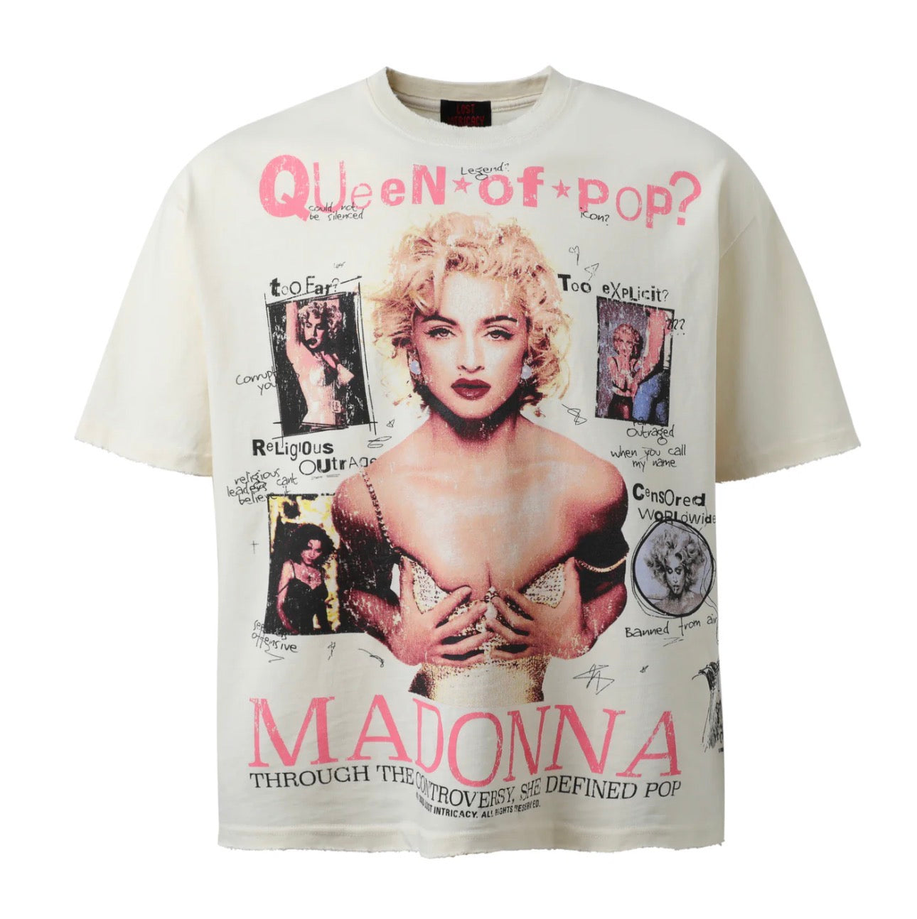 Lost intricacy “Queen Of Pop Tee (Cream)