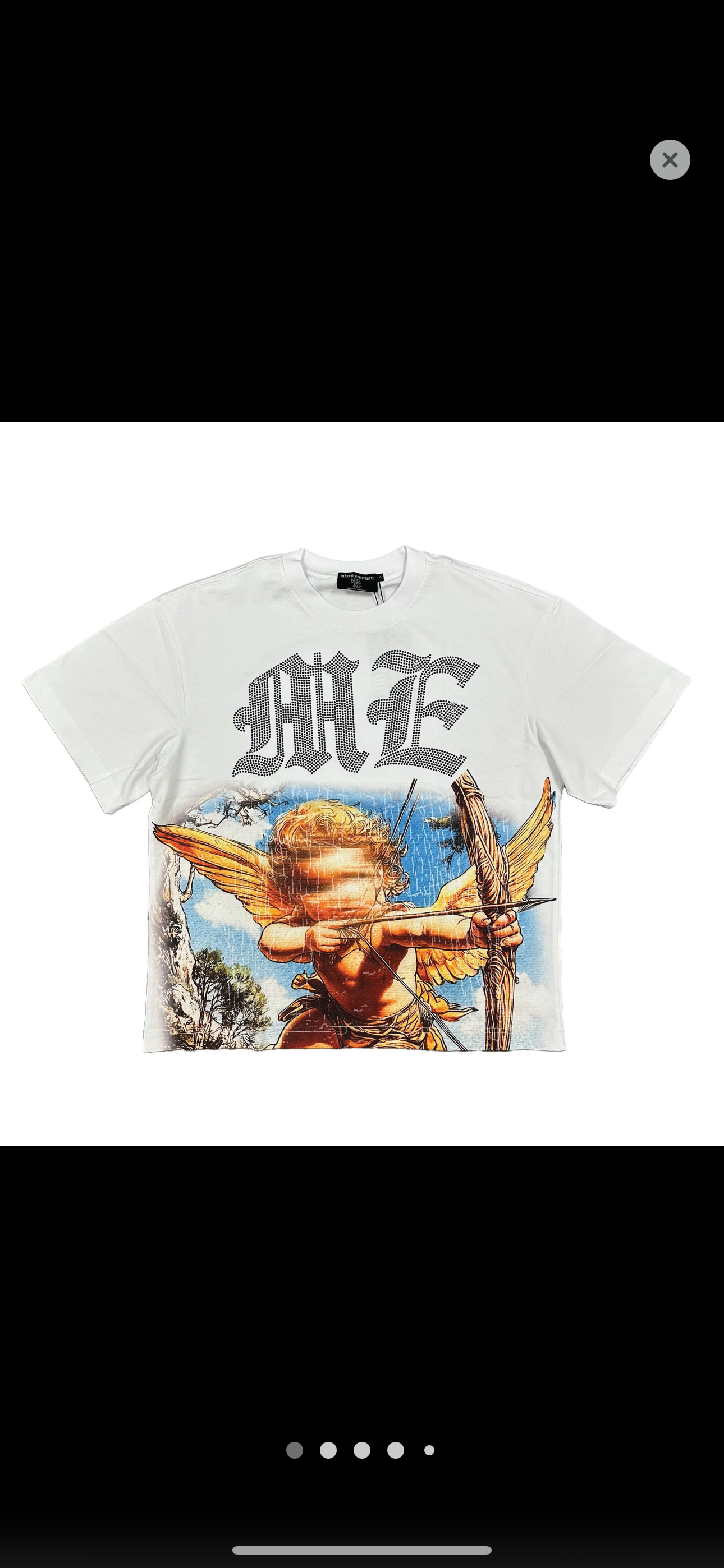 Mixed Emotions Angel tee (White/Blue)