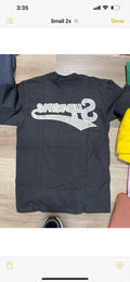 Supreme tee back logo black/ grey