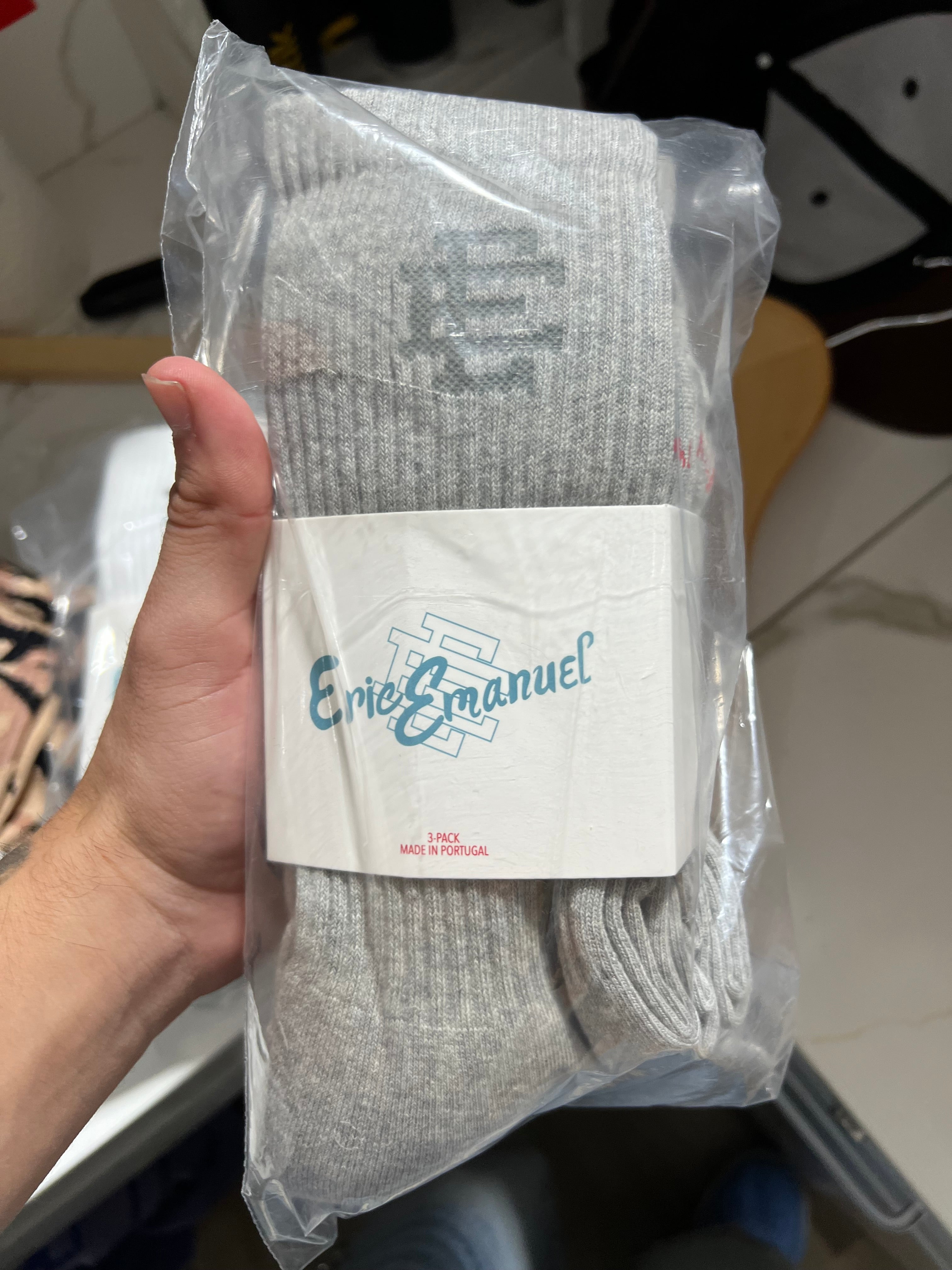 Eric Emmanuel socks white/ grey/ black
