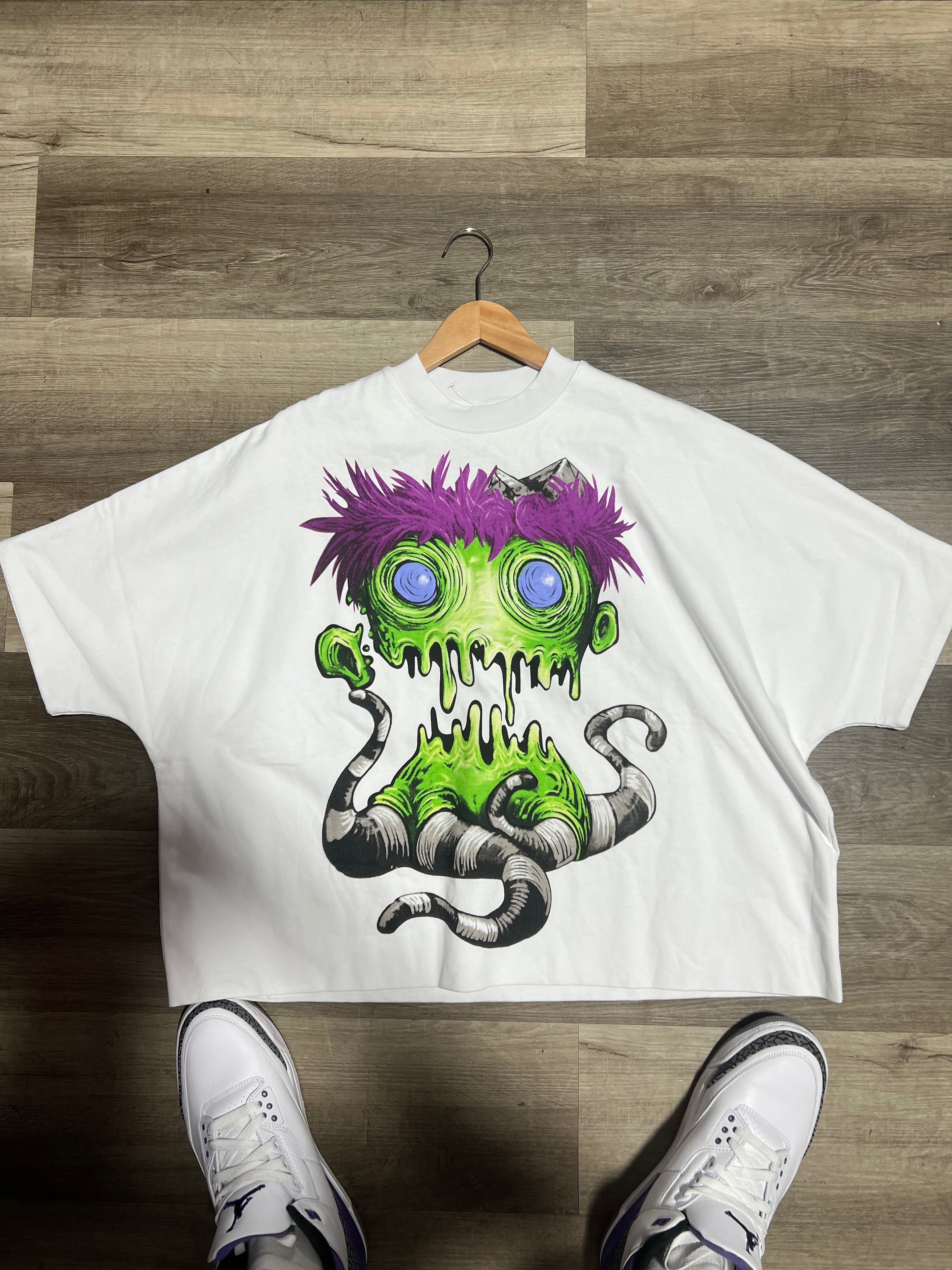 Billionaire studio tee green monster white