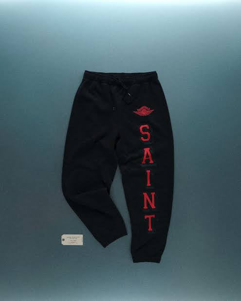 Saint Michael X Jordan Sweatpants (Black/Red)