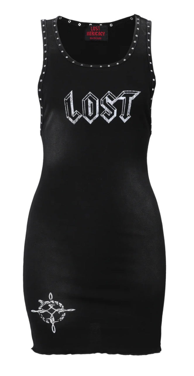 Lost intricacy “icon logo” Dress (Black)