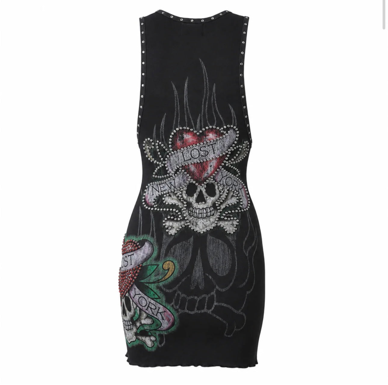Lost intricacy “ink n bones” Dress (Black)