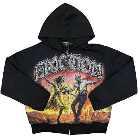 Mixed Emotions Last dance Zip Up Hoodie (Black)