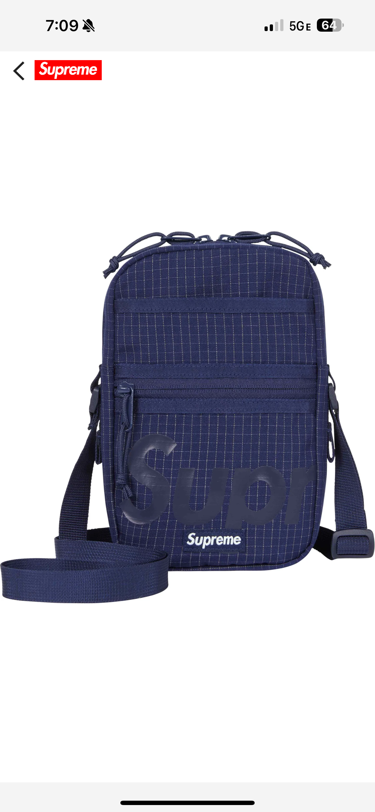 Supreme Shoulder Bag (Navy)