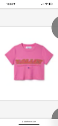 Vale Lives “Valley Sport” Crop tee (Pink)