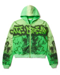 Vale Lives “Green Nightmare” Zip Up Hoodie