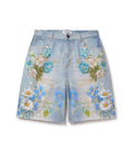 Vale Lives “Garden” Denim Short blue