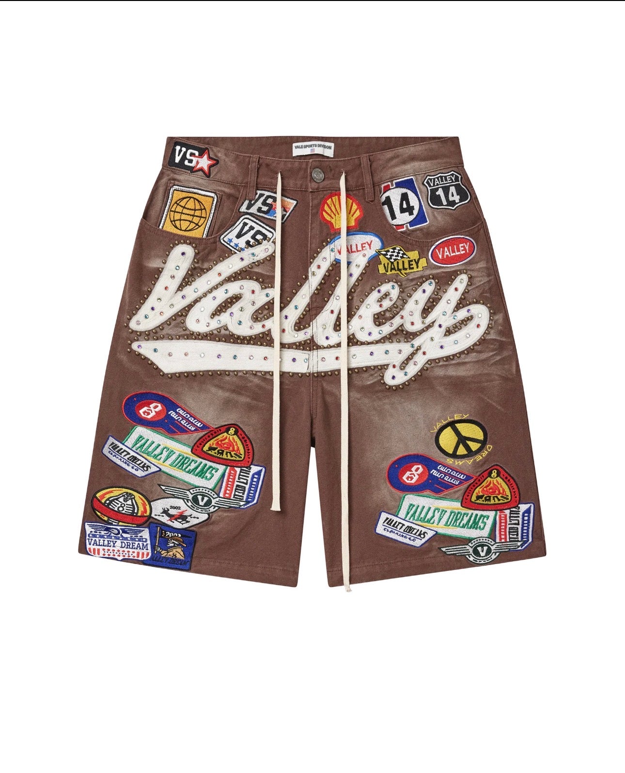Vale 1980 Denim Shorts Brown