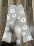 Denim tears ready made flare sweatpants grey