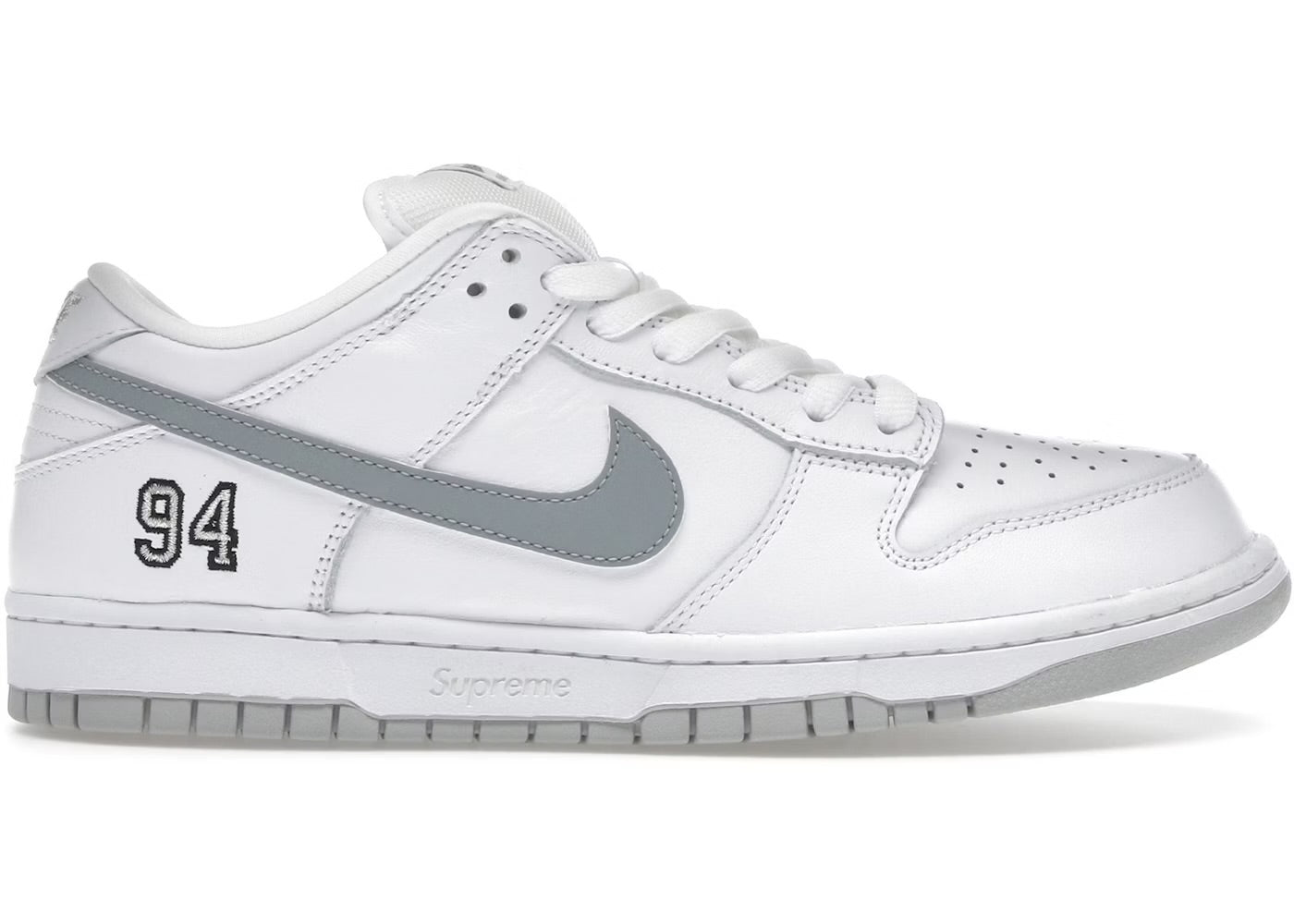Nike SB Dunk Supreme White metallic