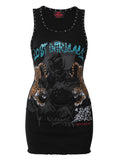 Lost intricacy “Twin Tiger” Dress (Black)