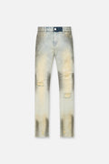 RtA Clayton Distressed Skinny Jean (Stormy Desert Blue)