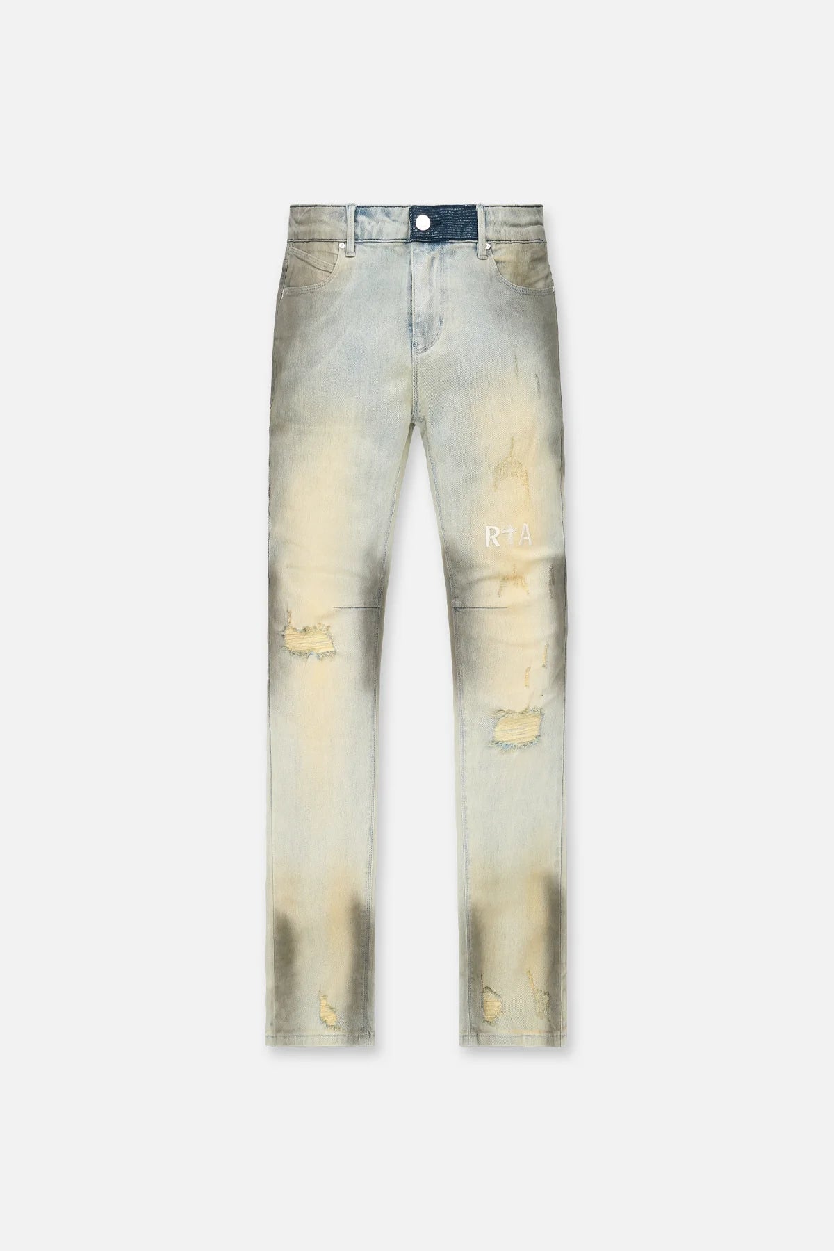 RtA Clayton Distressed Skinny Jean (Stormy Desert Blue)