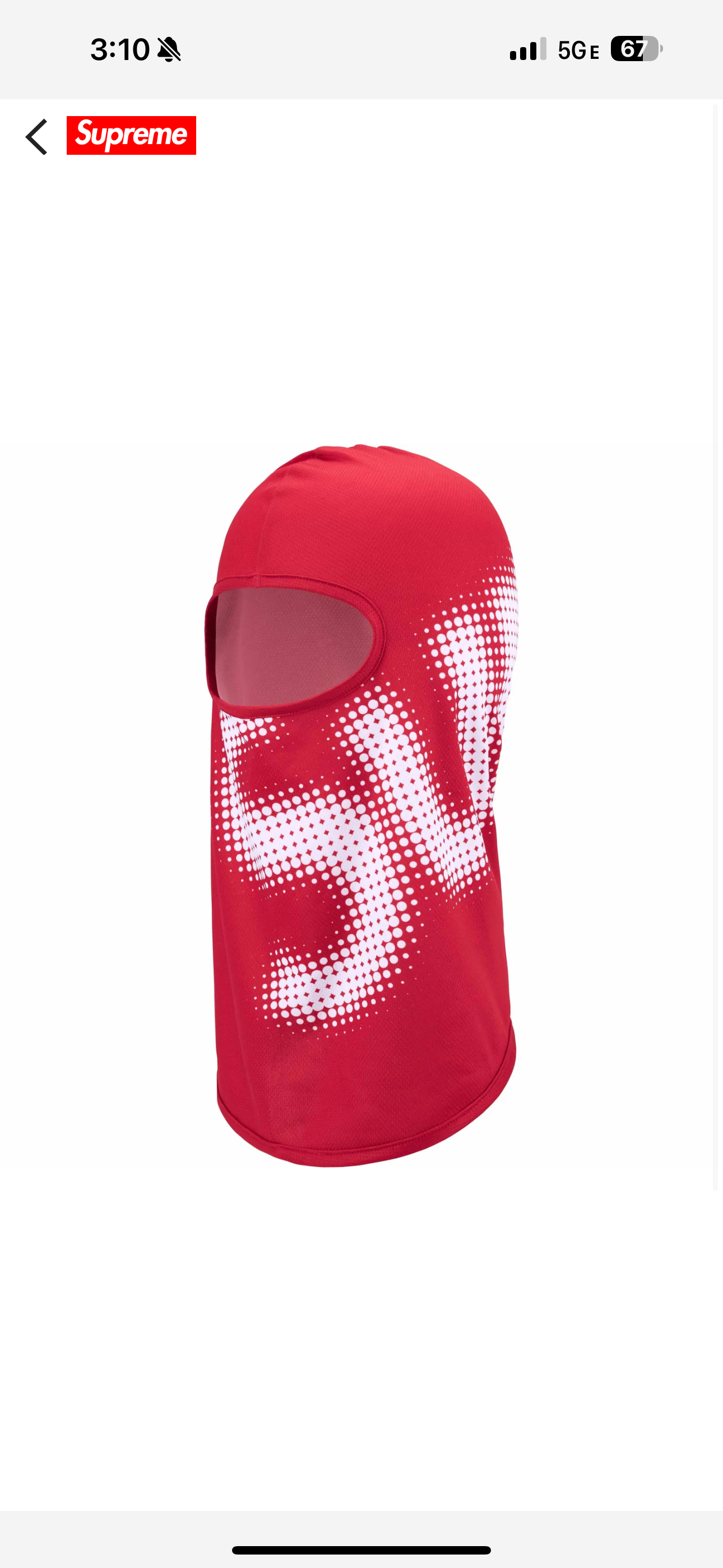 Supreme Ski Mask (Red)