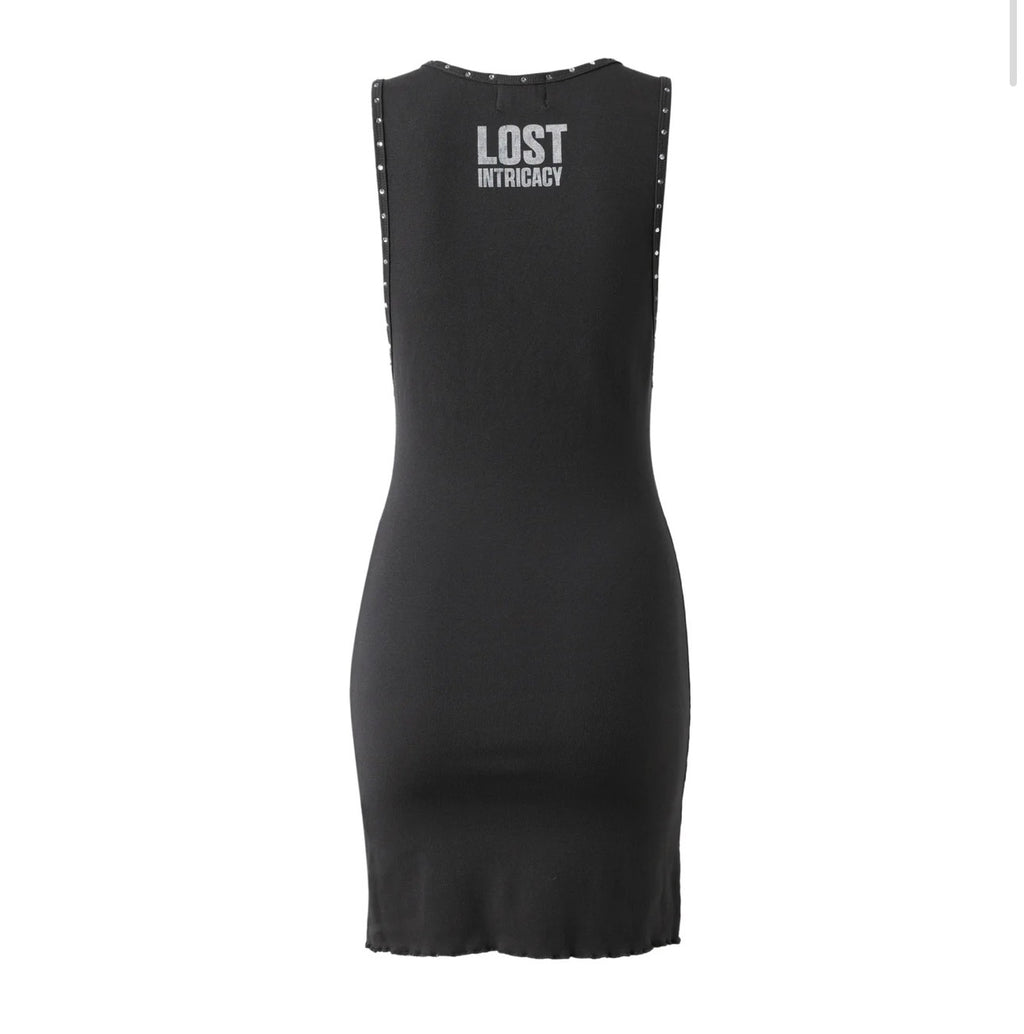 Lost intricacy “Shadowline” Dress (Black/Grey)