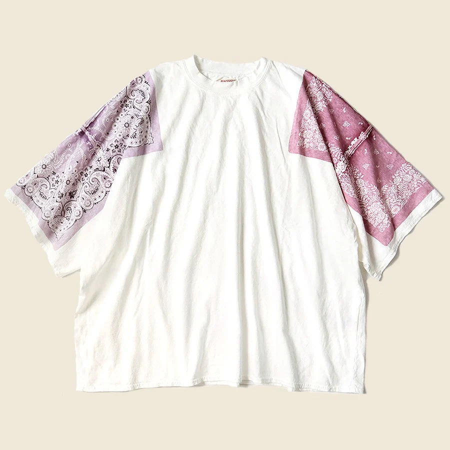 Kapital Bandana Tee (White/Purple)