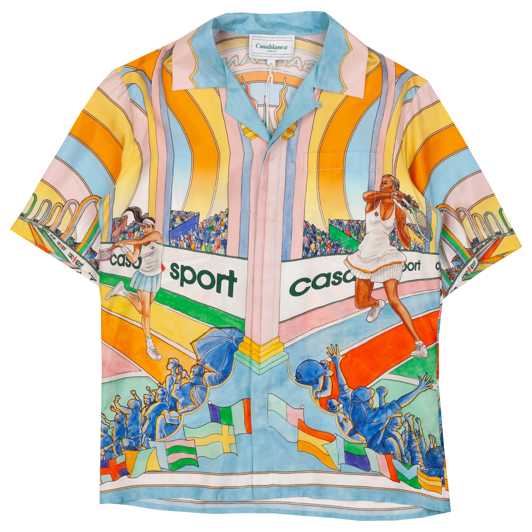 Casablanca “Game Set” Silk Tee