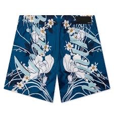 Amiri “Floral” Swimtrunk (Blue)