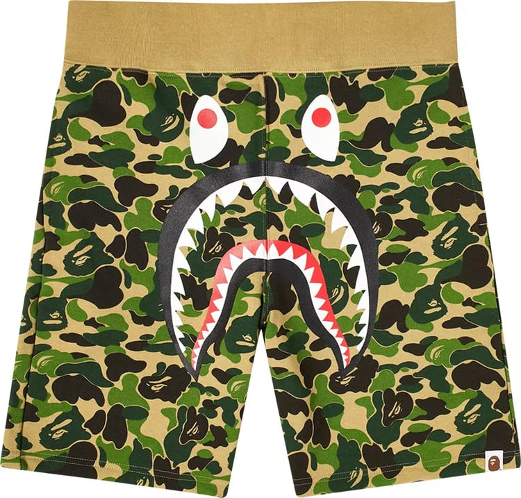 Bape Kids Shark Shorts (Green Camo)