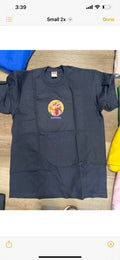 Supreme tee miss piggy navy/ purple logo