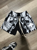 Vertebrae skull shorts black
