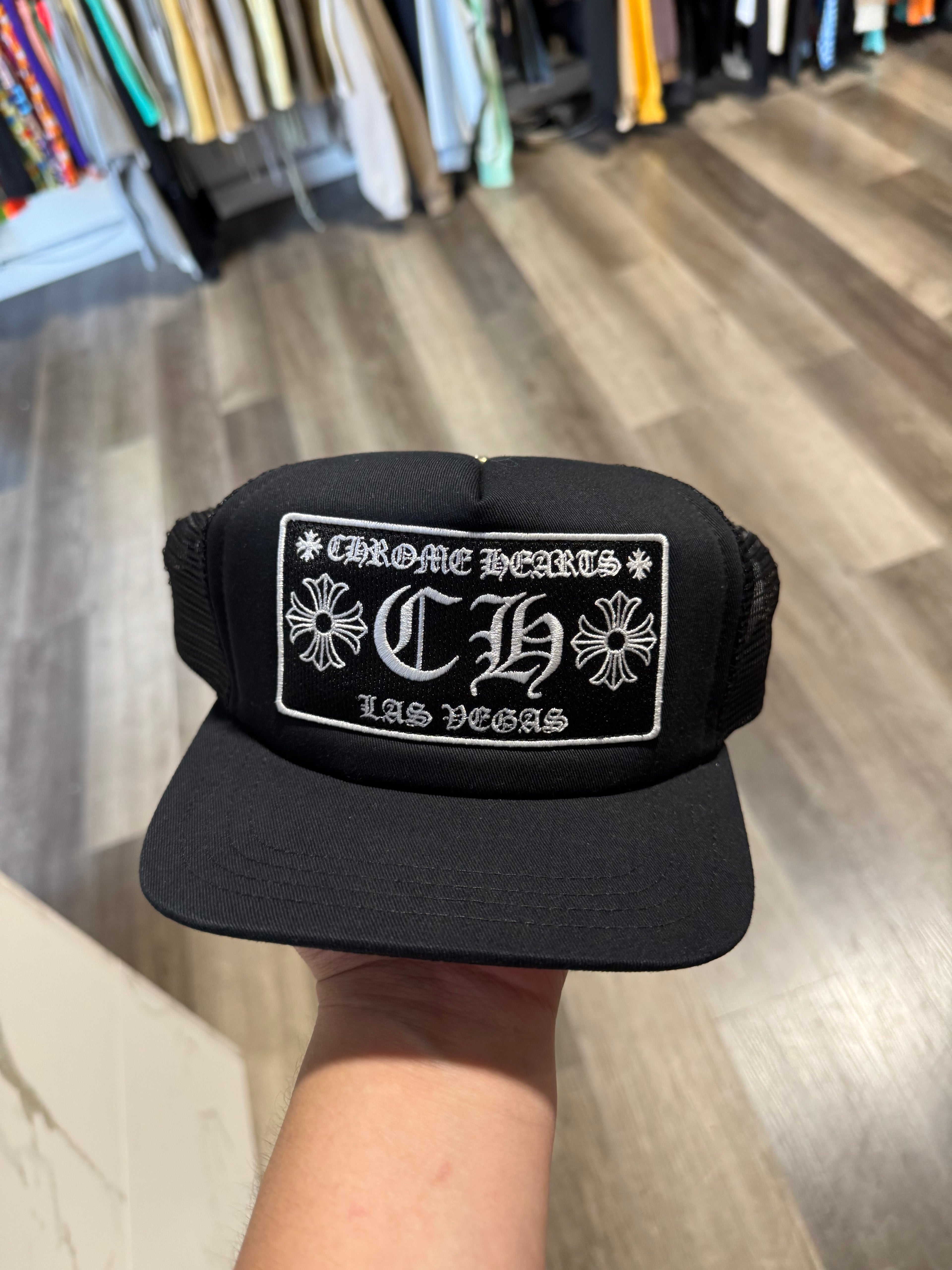 Chrome Hearts Trucker Hat black “las Vegas”
