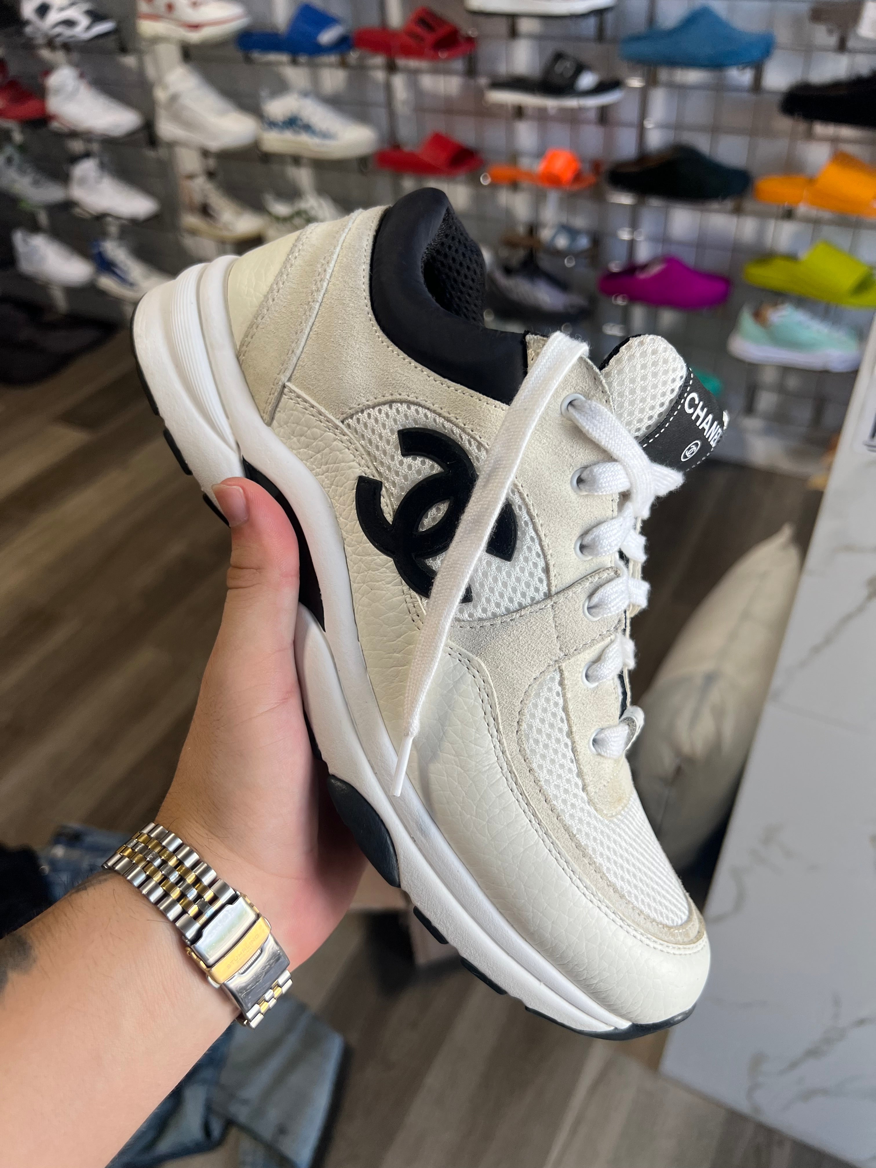 Chanel Trainers grey/ black