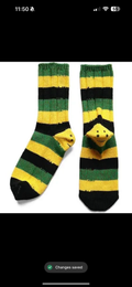 Kapital Sock (Yellow/Black/Green)