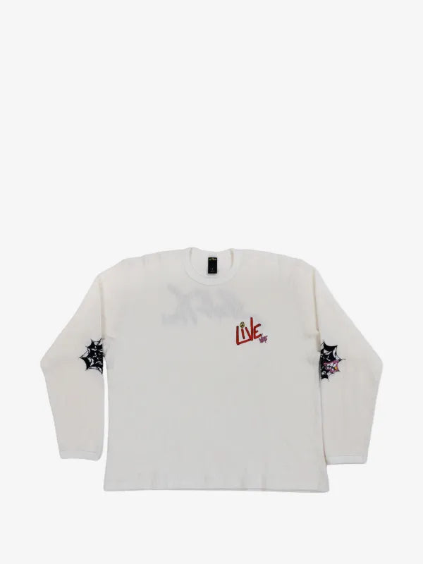 Matty Boy Thermal Longsleeve Anti Promo (White/Red)