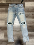 Amiri Mx1 jeans light blue/dark green