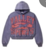 Vale lives hoodie crest purple/ red