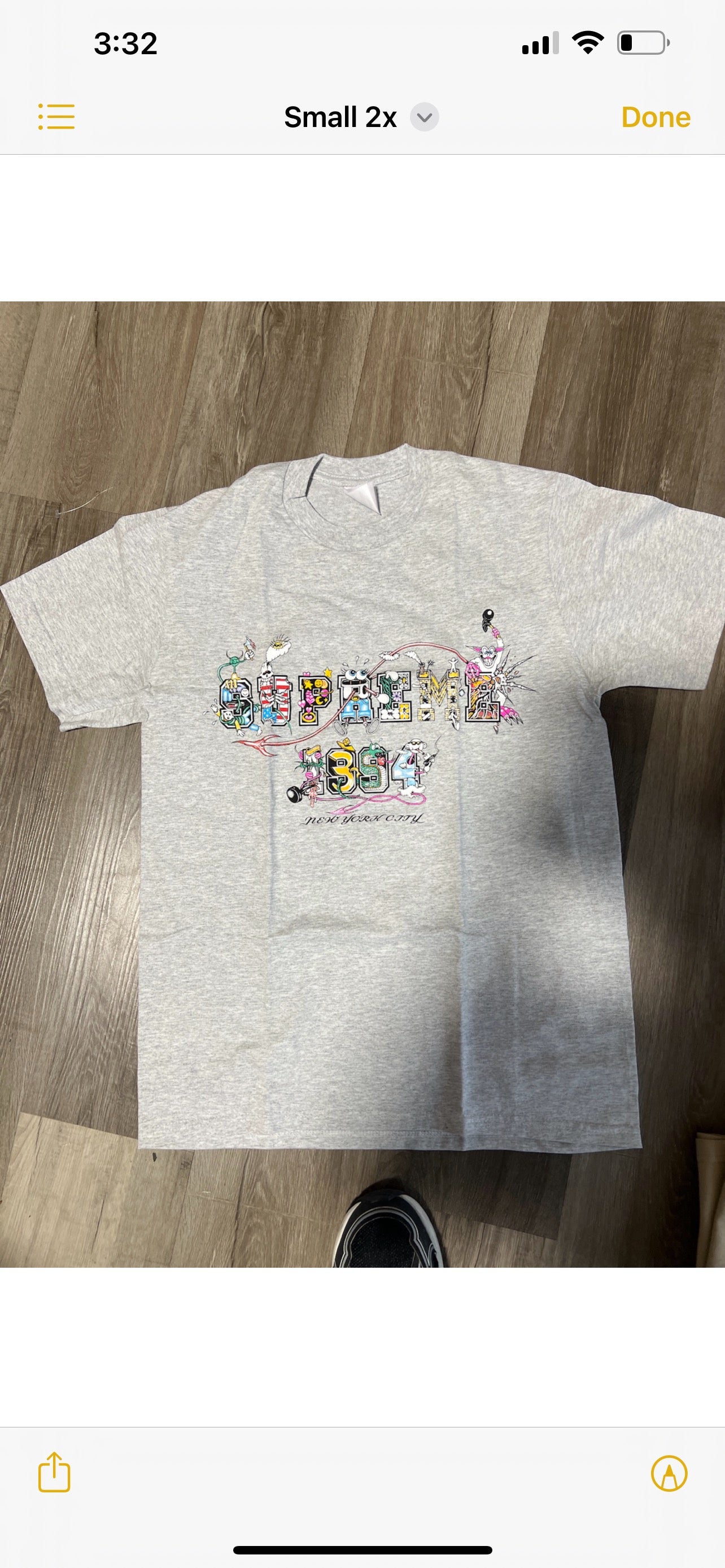 Supreme tee 1354 grey