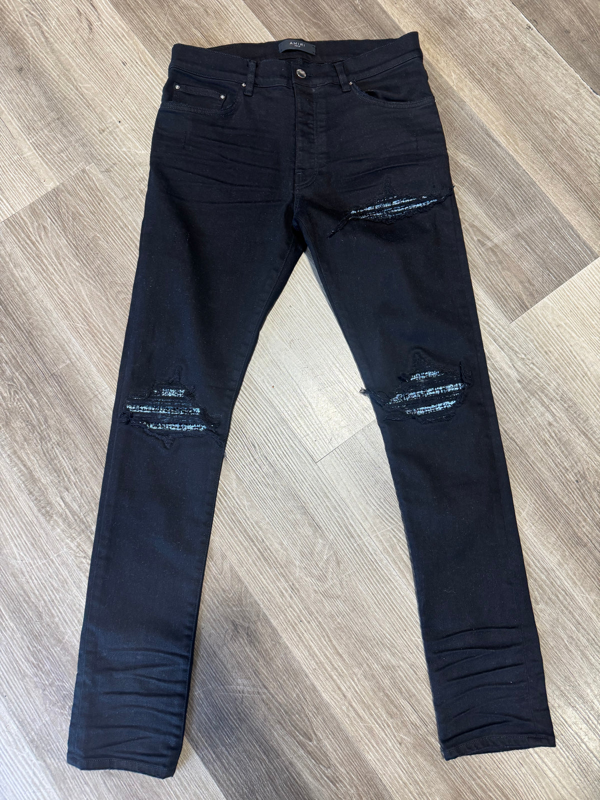 Amiri Mx1 (Black/Light Blue Boucle)