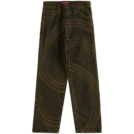 Supreme S Logo Jeans (Dark Wash)