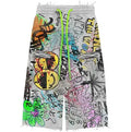 Vertabrae Graffiti Shorts Grey