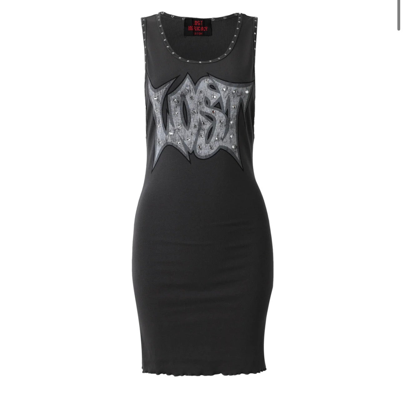 Lost intricacy “Shadowline” Dress (Black/Grey)