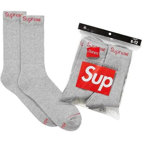 Supreme Socks Grey
