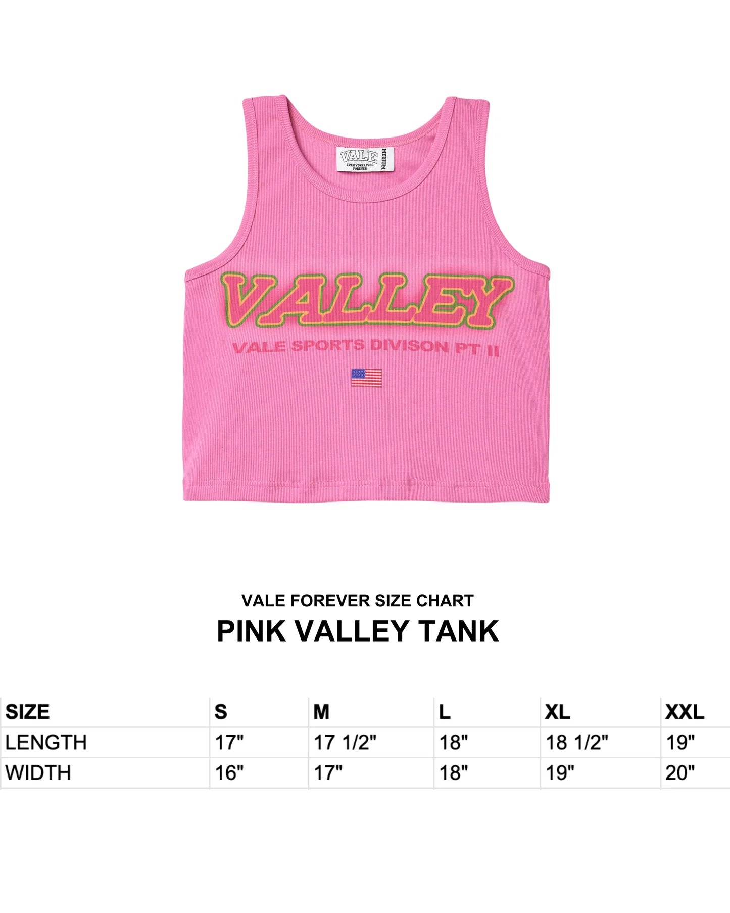 Vale Lives “Valley” Tank (Pink)