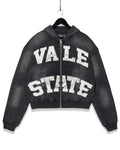 Vale Lives “Emblem” Zip up hoodie (Black)