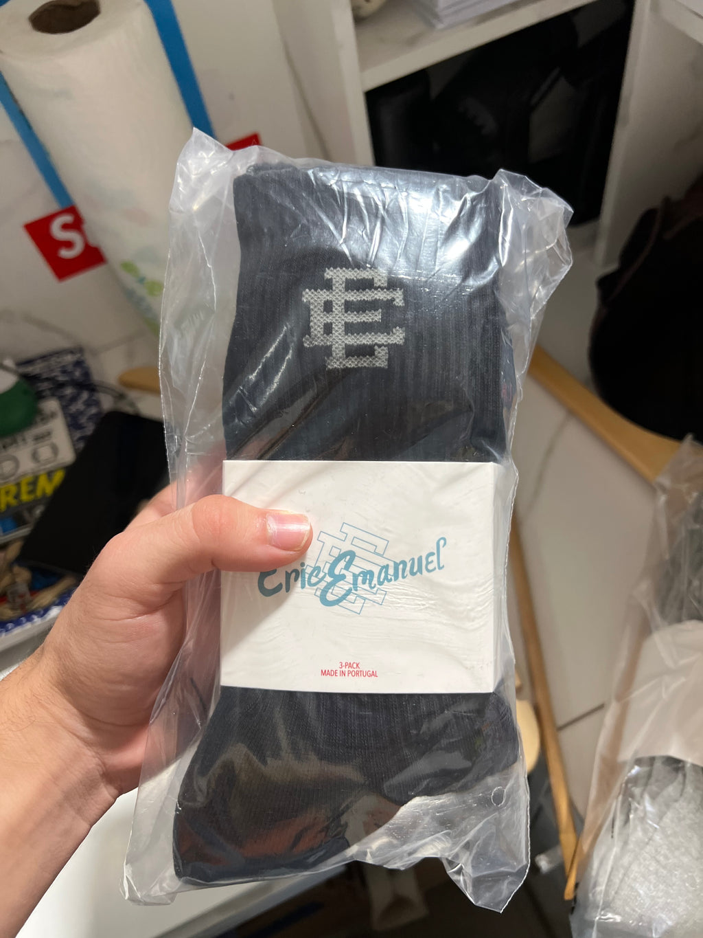 Eric Emmanuel socks white/ grey/ black