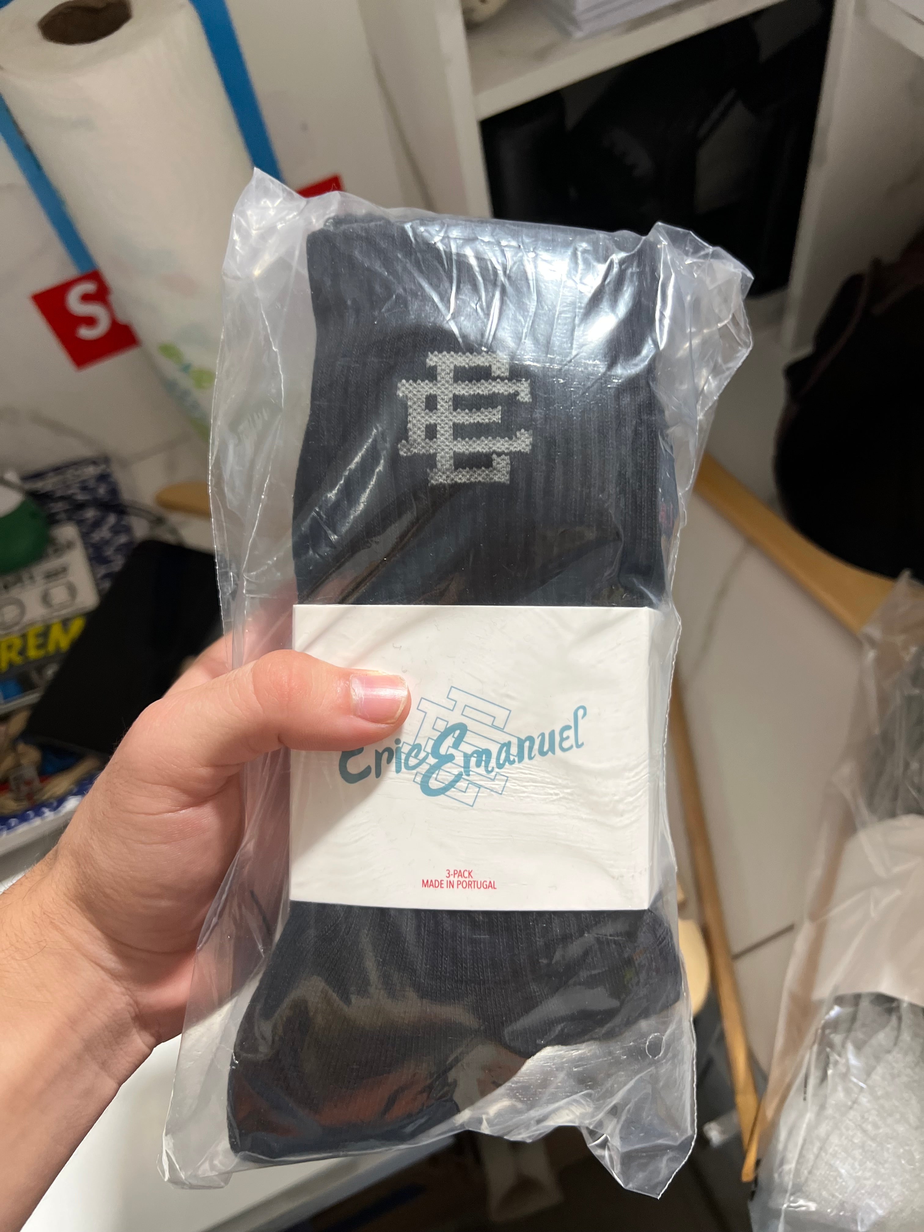 Eric Emmanuel socks white/ grey/ black