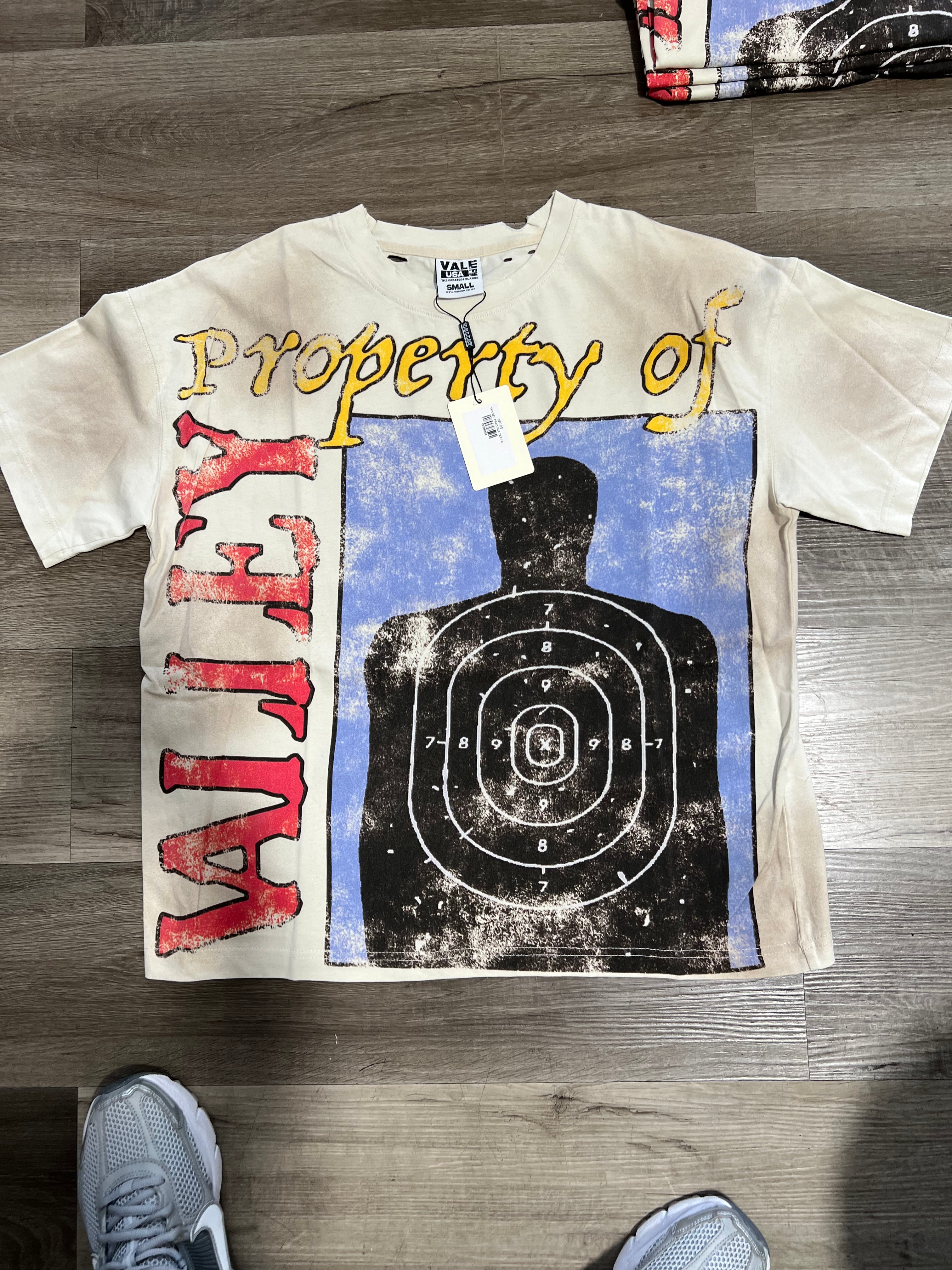 Vale lives gun range tee cream