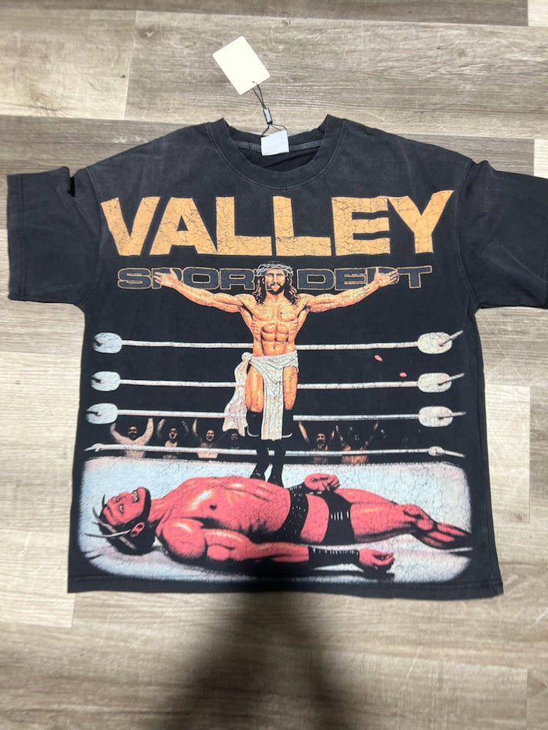 Vale Lives tee Jesus Christ wins black