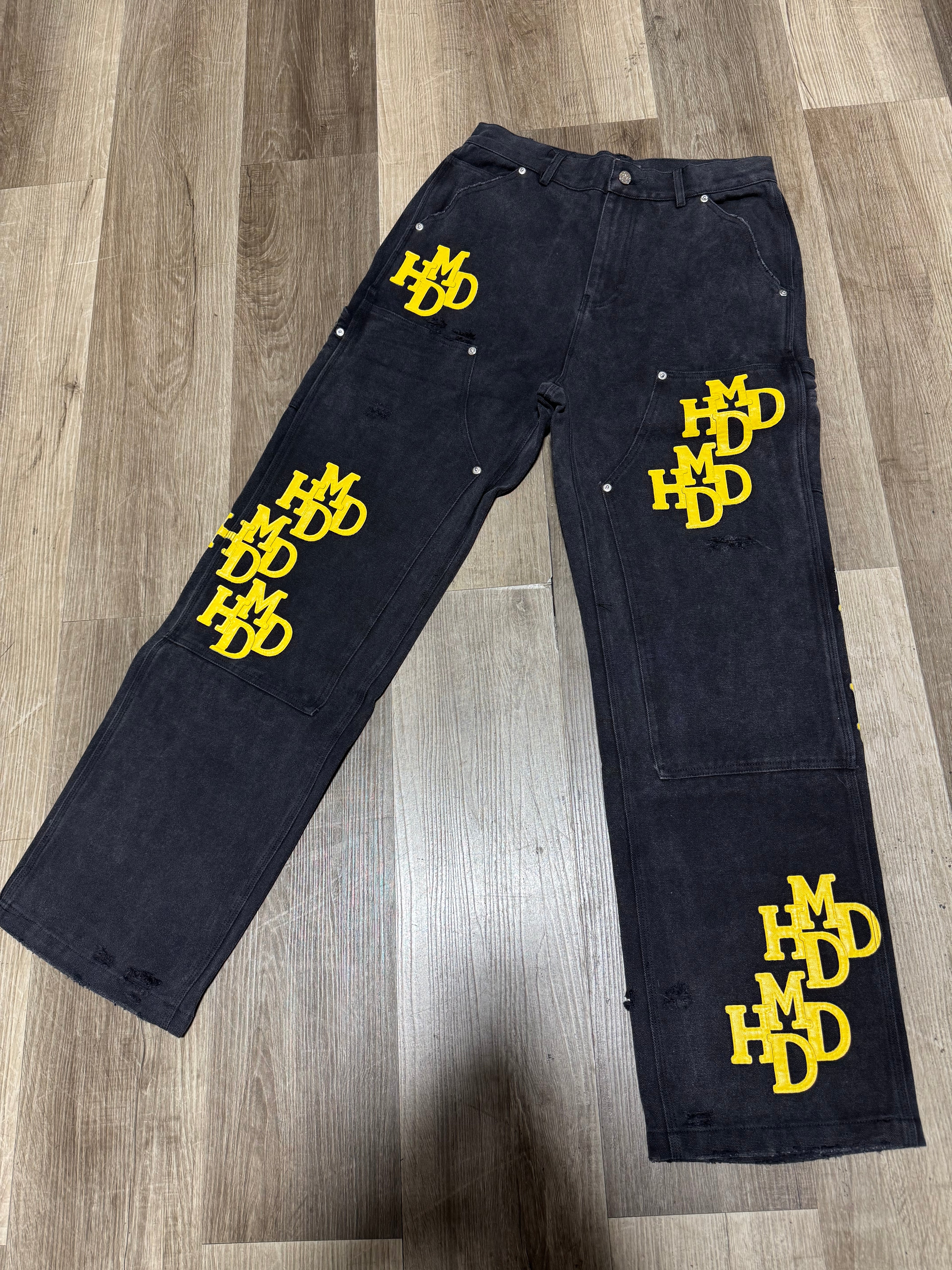 HMDD Carpenter Pants (Black/Yellow)