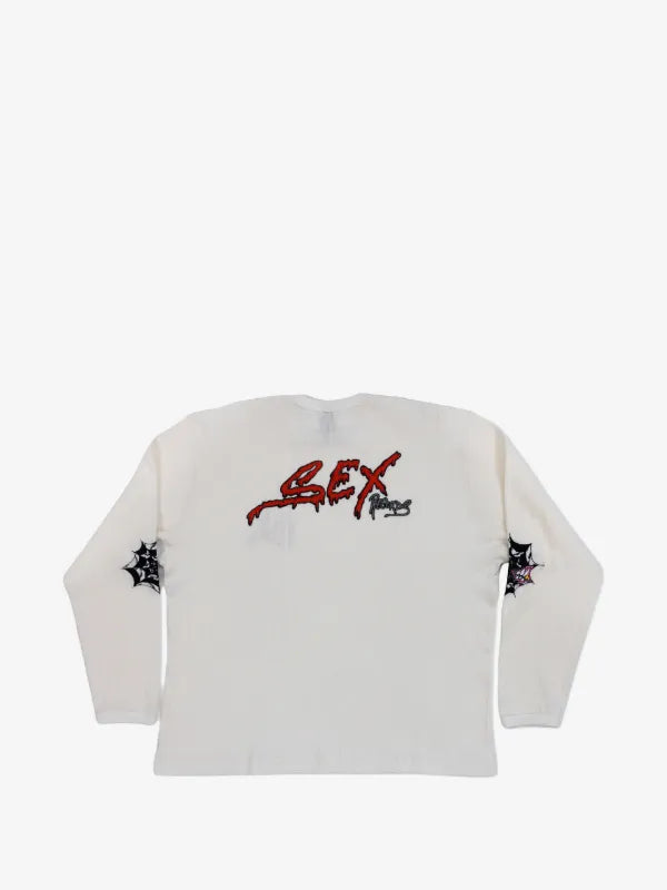 Matty Boy Thermal Longsleeve Anti Promo (White/Red)
